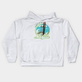 Megève france ski logo Kids Hoodie